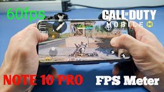 Xiaomi Redmi Note 10 Pro Call of Duty Mobile 60fps Test with FPS Meter