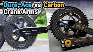 Carbon vs. Aluminum Dura-Ace Crank Arms ‍️ Which One is Better? #roadbike