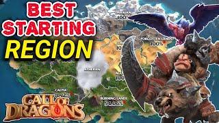 Call of dragons - best starting regions | choose wisely and capture dragon fast