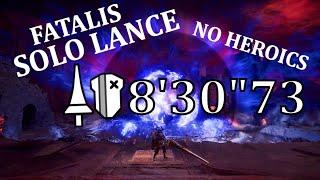 [MHW] Fatalis Solo Lance Speedrun - 8'30"73