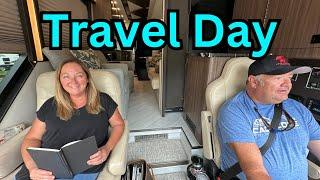 Full TRAVEL DAY in an ULTIMATE LUXURY MOTORHOME (Start to Finish)