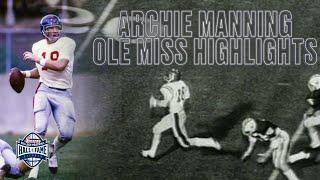 Archie Manning, Ole Miss Highlights @cfbhall