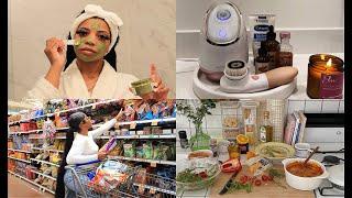 Day In My Life | FULL Skin Care Routine, Grocery Shopping, Cooking, and MORE