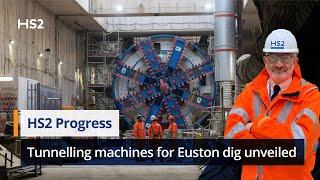 HS2 reveals two giant tunnelling machines preparing to dig Euston Tunnel