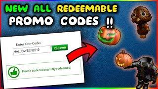 NEW REDEEMABLE PROMO CODES on ROBLOX !!? / October 2019