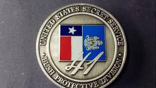 United States Secret Service Challenge Coin for President Bush (senior)