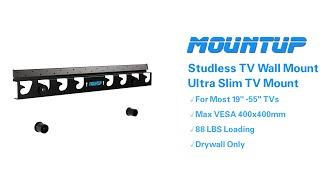 Studless TV Wall Mount For 19″–55" TVs MU0060 from MOUNTUP