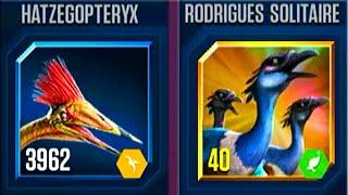 SUPERSAURUS WITH RODRIGUES SOLITAIRE VS YUDON VS METRIAPHODON VS ARMORMATA | JURASSIC WORLD THE GAME