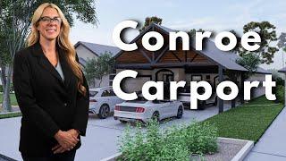 Massive Carport in Lake Conroe Remodeling Project