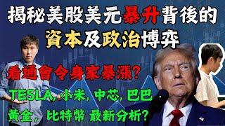 揭秘美股美元暴升背後的資本及政治博弈！看通會令身家暴漲？Tesla, 小米, 中芯, 巴巴 黃金，比特幣 最新分析？