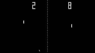 Original Atari PONG (1972) arcade machine gameplay video