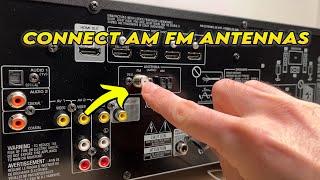 Yamaha AV Receiver: How to Setup AM FM Radio Antennas