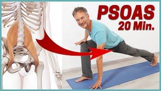 20 Min. intensive PSOAS Dehnung (hilft bei Stress & Rückenschmerzen)