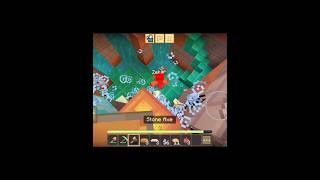 Crafting and building Multiplayer Survival Gameplay Part 1 #shorts #minicraft #miznakhan