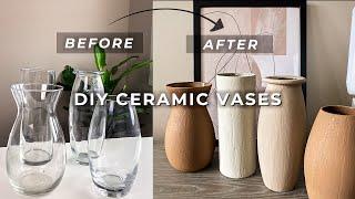 THRIFT FLIP | DIY TIKTOK FAUX CERAMIC VASES