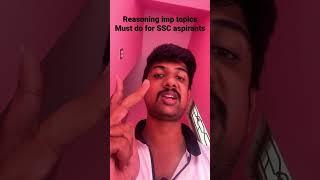 Must Do 4 Topics of Reasoning for SSC CGL 2022 || #important_tips #ssc_cgl_2022 #trending #viral