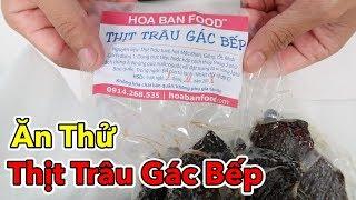 Lâm Vlog - Lần Đầu Ăn Thử Thịt Trâu Gác Bếp Theo Công Thức Của Bác Tân HOA BAN FOOD