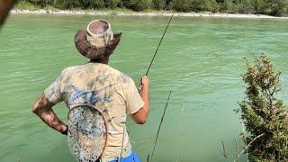 Euronymphing for fat rainbow trout in murky water