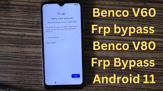 Benco V60 Frp bypass  Benco V80 Frp Bypass  Android 11