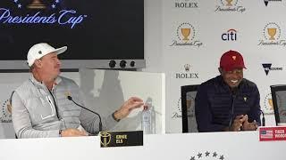 Tiger Woods and Ernie Els ahead of the 2019 Presidents Cup