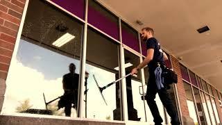 Window cleaner working | Post Malone Congratulations | Eric Thomas Bland | Bland Services | Michigan