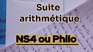 Cours et exercices corrigés sur les suites arithmétiques/ classe terminale