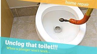 How To Unclog a Toilet – When Plunger Won't Work - Josh's Garage