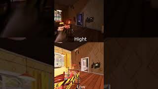 #hn2 HELLO NEIGHBOR 2 FULL GAME GAMEPLAY comparison of graphic designer in high and low #2 #shorts