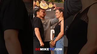 Rianna Rios has INTENSE FACEOFF with Mary Romero at weigh-in for Tomorrow night