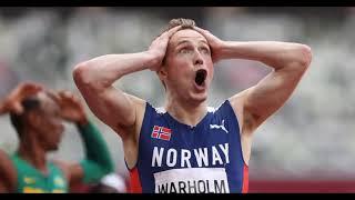 Norwegian Karsten WarHoLm Breaks World Record In 400m Hurdles(45:94)2021. Full Video