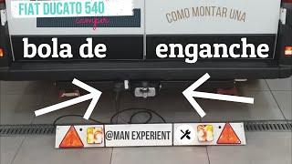 (  brico 2 ) Instalación️ BOLA de ENGANCHE  en una FIAT DUCATO camper  para arrastrar remolques