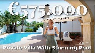 Inside a €575.000 Private JAVEA SPAIN Villa With Stunning Pool