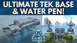 Tek Water Pen & Base Tour/Build! NEW Design! ARK Survival Evolved