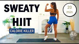 20 min CALORIE KILLER HIIT Workout - Full body Cardio, No Equipment, No Repeat