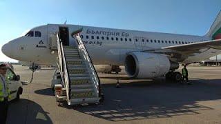 TRIP REPORT | Bulgaria Air | Airbus A319 | Burgas to Sofia | Economy class #BulgariaAir #Burgas