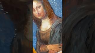 MONA LISA BUT PAINTED BY VAN GOGH ️#artchallenge