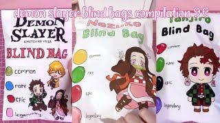 demon slayer blind bags compilation  | asmr |sanriolve