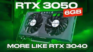 RTX 3050 6GB review. More like RTX 3040...