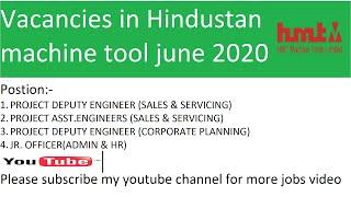 Vacancies in Hindustan machine tools ltd. Mechanical engineer,HR ,Daily governments jobs