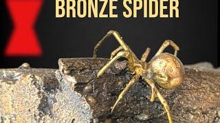 Incredible Bronze Spider Sculpture Casting