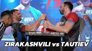 Irakli Zirakashvili vs Georgi Tautiev - East vs West15 Right Arm 95kg World Title Matches