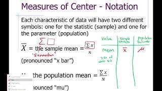 Eric's Statistics Lecture - Measures of Center: Mean, Median, and Mode