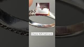 Sterling silver jewellery 925 check hallmark