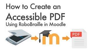 How to Create an Accessible PDF using RoboBraille in Moodle