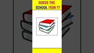 Guess The School Item | Guess School Item | Guess School Item By Emoji | #shorts #ytshorts #viral