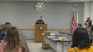 Sacramento County Sheriff’s Office talks about their mission statement at the DA’s Youth Shadow Day