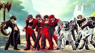 [KOF Mugen] Iori Infergami Vs White & Red Flame Iori Yagami Team