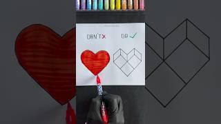 How to draw heart #shorts #craft #art #drawing #crafts #satisfying