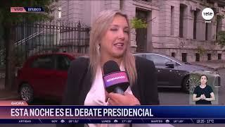  #AHORA: Valeria Ripoll, candidata a vicepresidenta, llegó al debate.