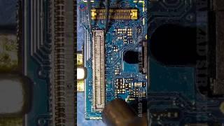 Broken fpc connector repair  || Samsung A715f fpc connector replacement || #fpcconnector #short